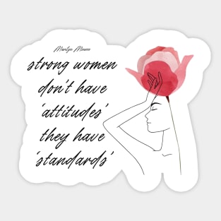 Strong Women Attitude Sticker